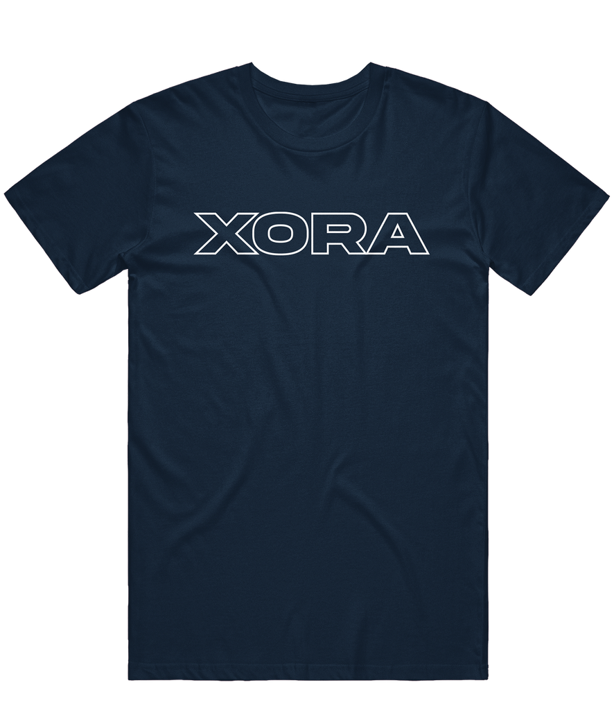 Xora Text Tee - Navy