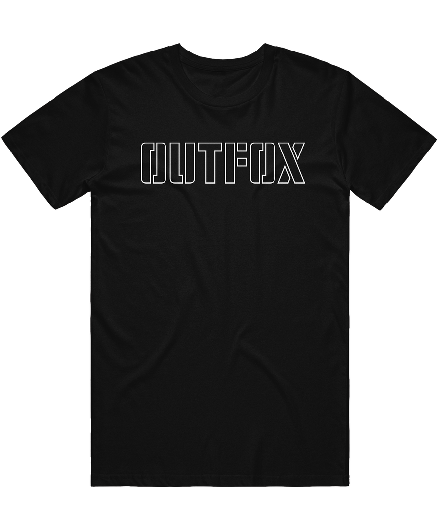 Outfox Outline Tee - Black