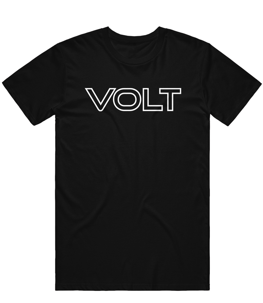 Volt Text Tee - Black