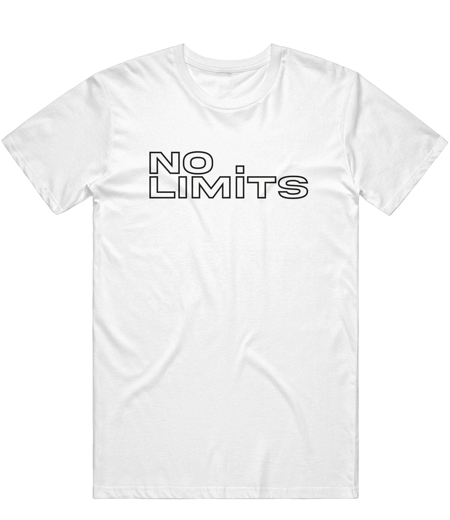 No Limits Outline Tee - White