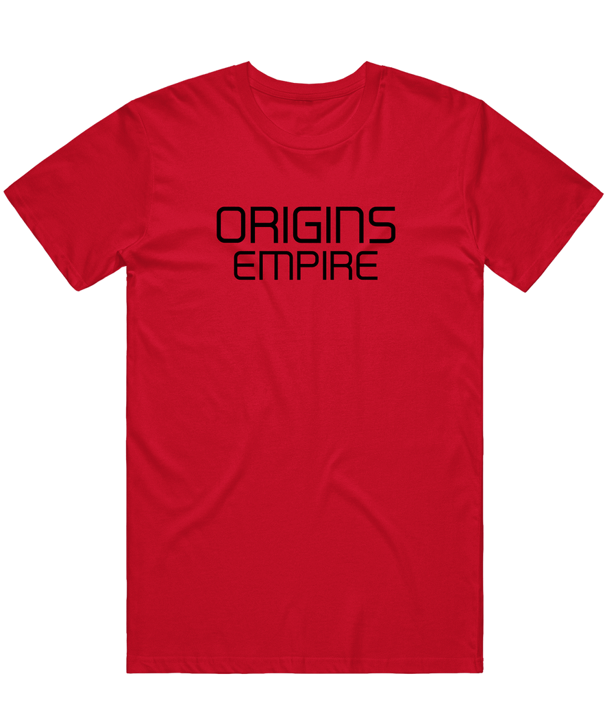 Origins Empire Text Tee - Red