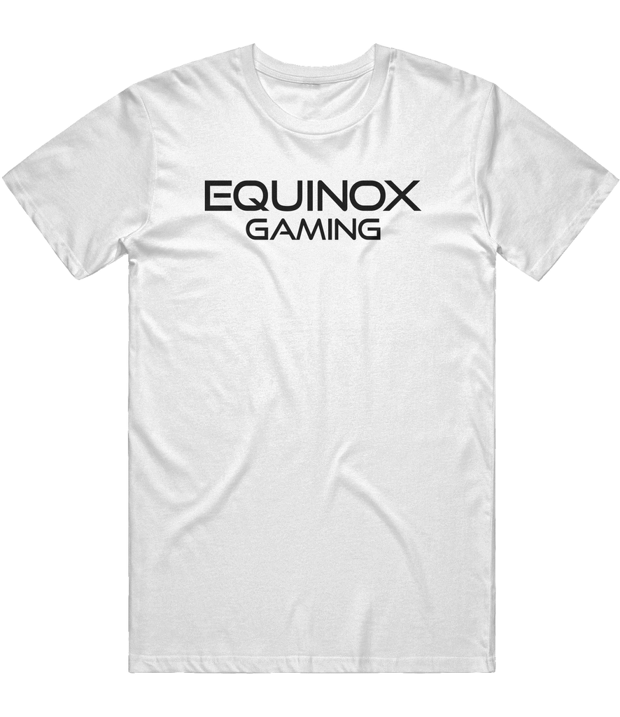 Equinox Gaming Text Tee - White - Front
