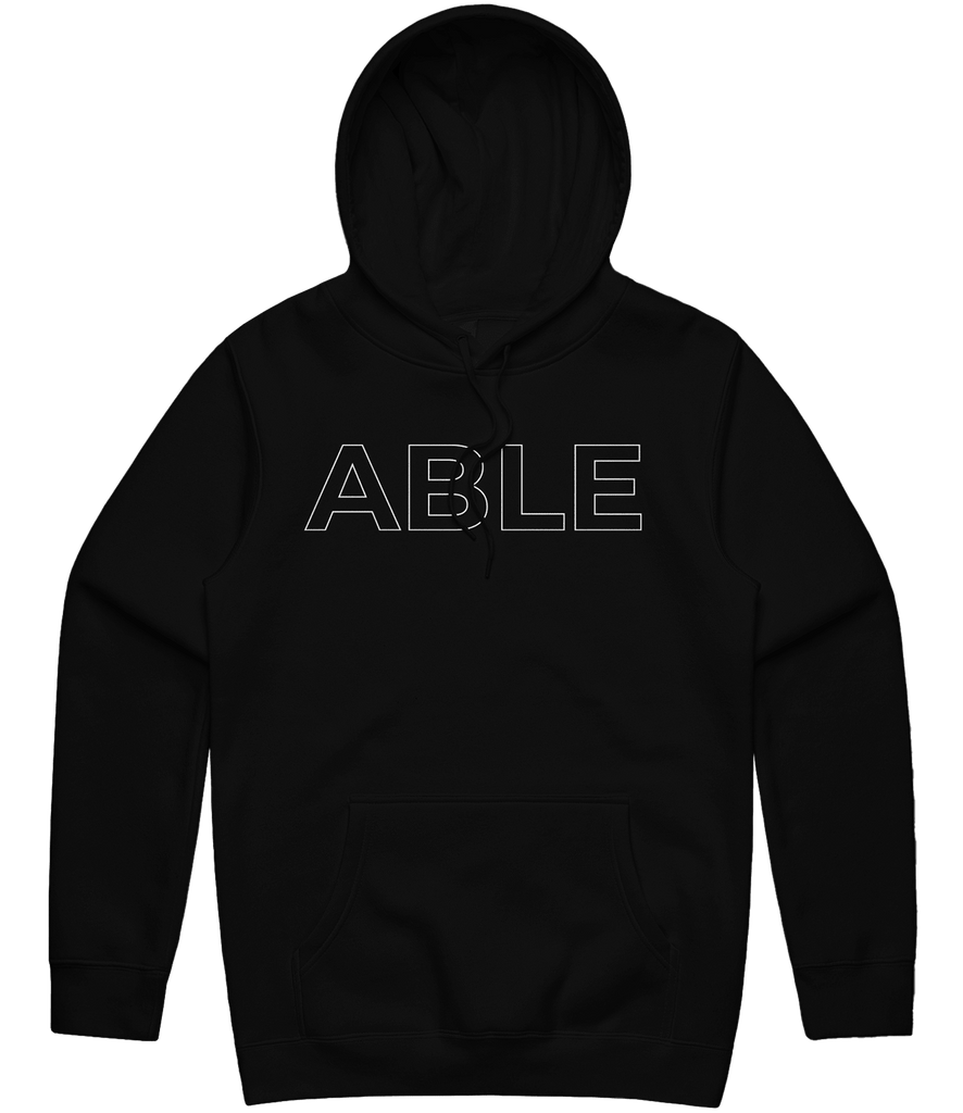 ABLE Outline Hoodie - Black - ARMA