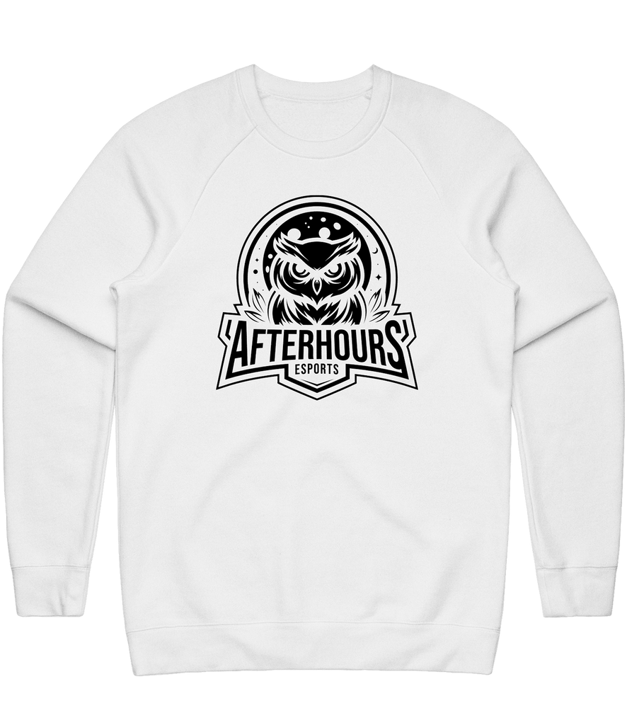 After Hours Logo Crewneck - White - ARMA