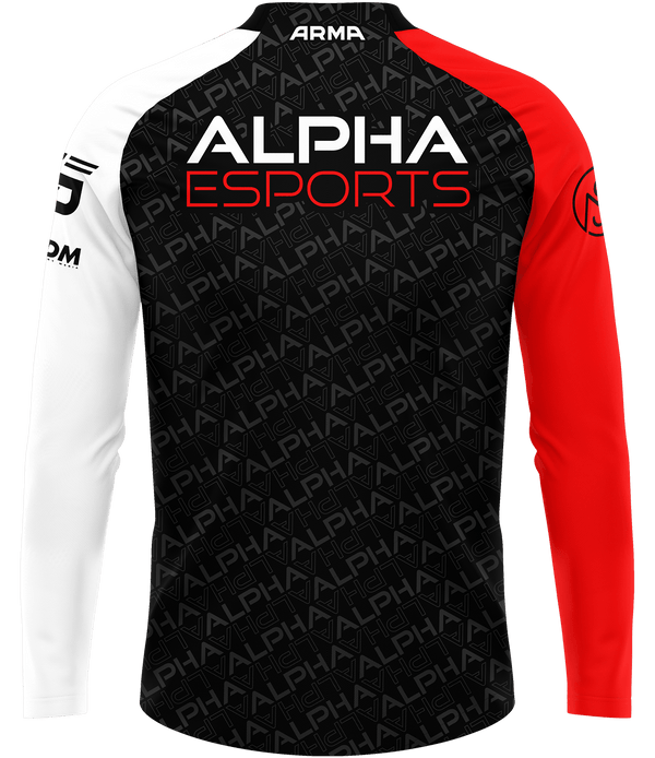 Alpha Esports ELITE Quarter Zip - Red - ARMA
