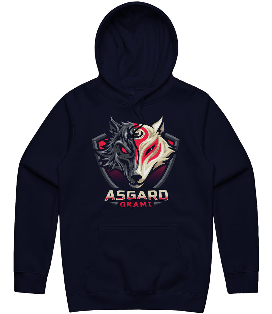 Asgard Okami Logo Hoodie - Navy - ARMA