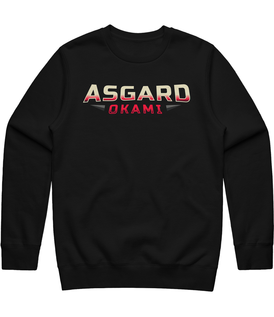 Asgard Okami Text Crewneck - Black - ARMA