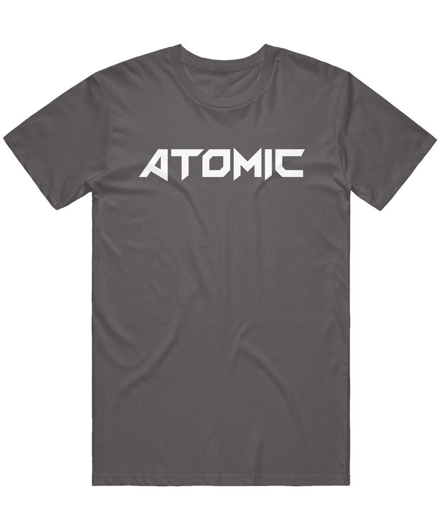 Atomic Text Tee - Charcoal - ARMA