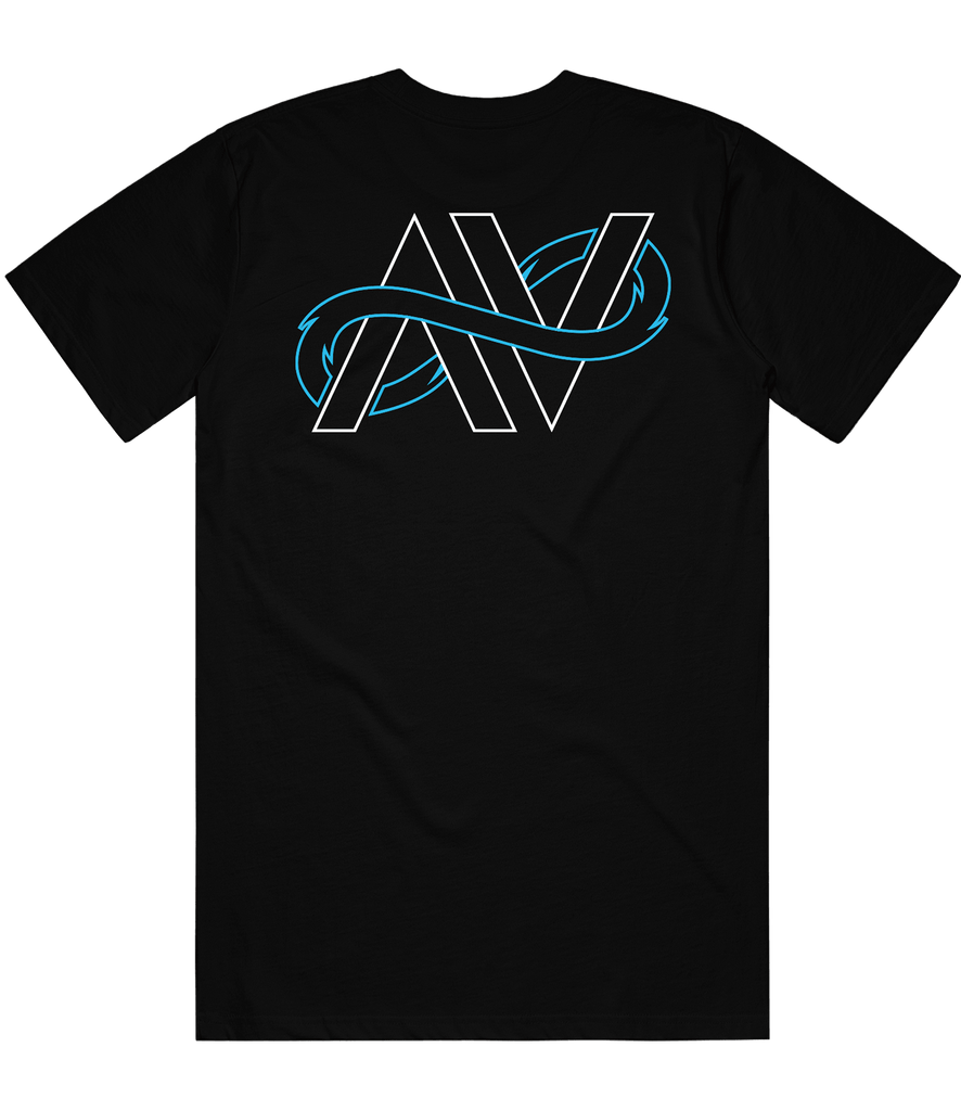 AV8 Faction Logo Tee - Black (Back Print) - ARMA