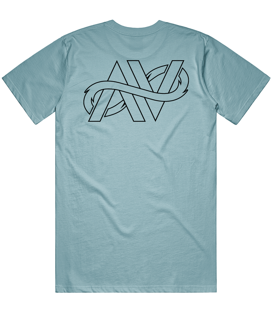 AV8 Faction Logo Tee - Blue (Back Print) - ARMA