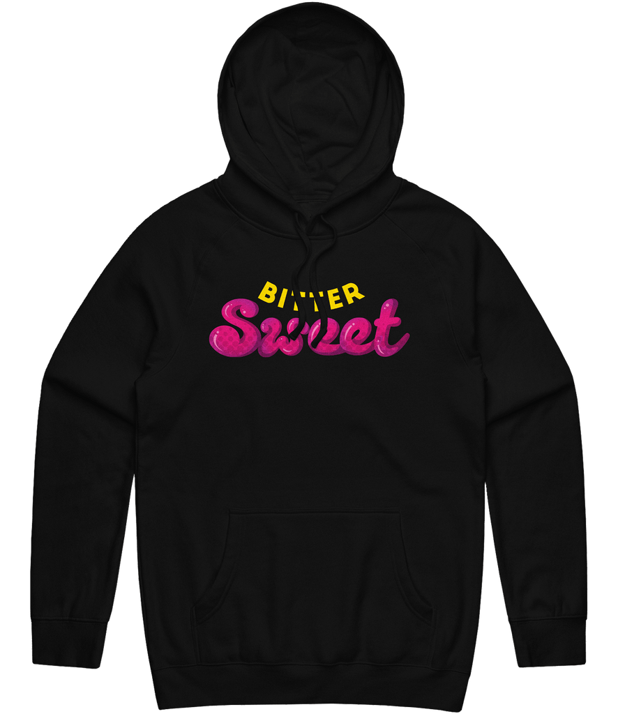 Text Hoodie — Black