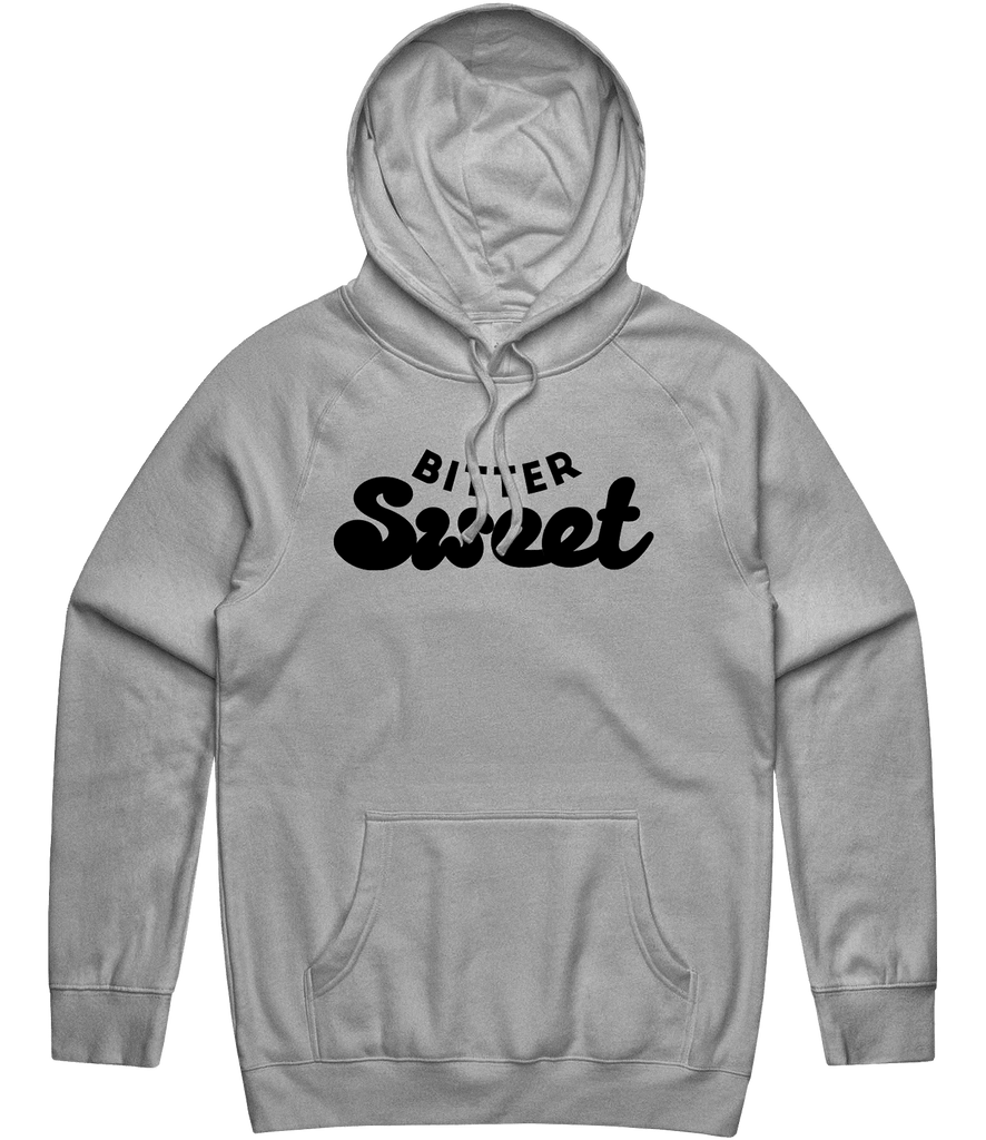 Text Hoodie — Grey