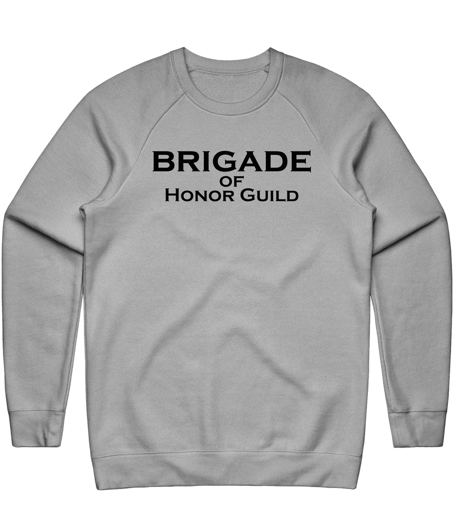 Brigade of Honor Text Crewneck - Grey - ARMA