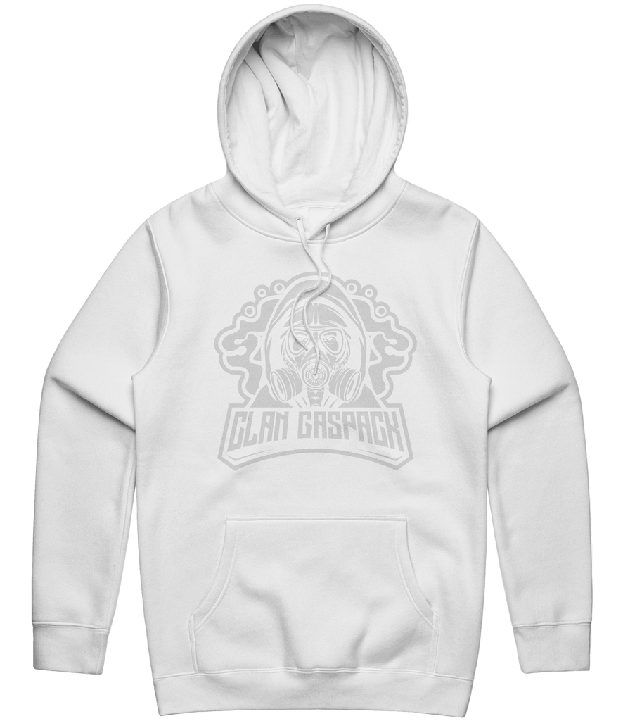 Clan GasPack Logo Hoodie - White - ARMA