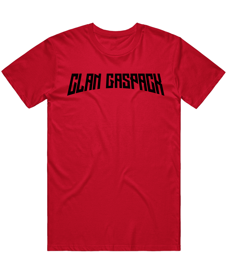 Clan GasPack Text Tee - Red - ARMA