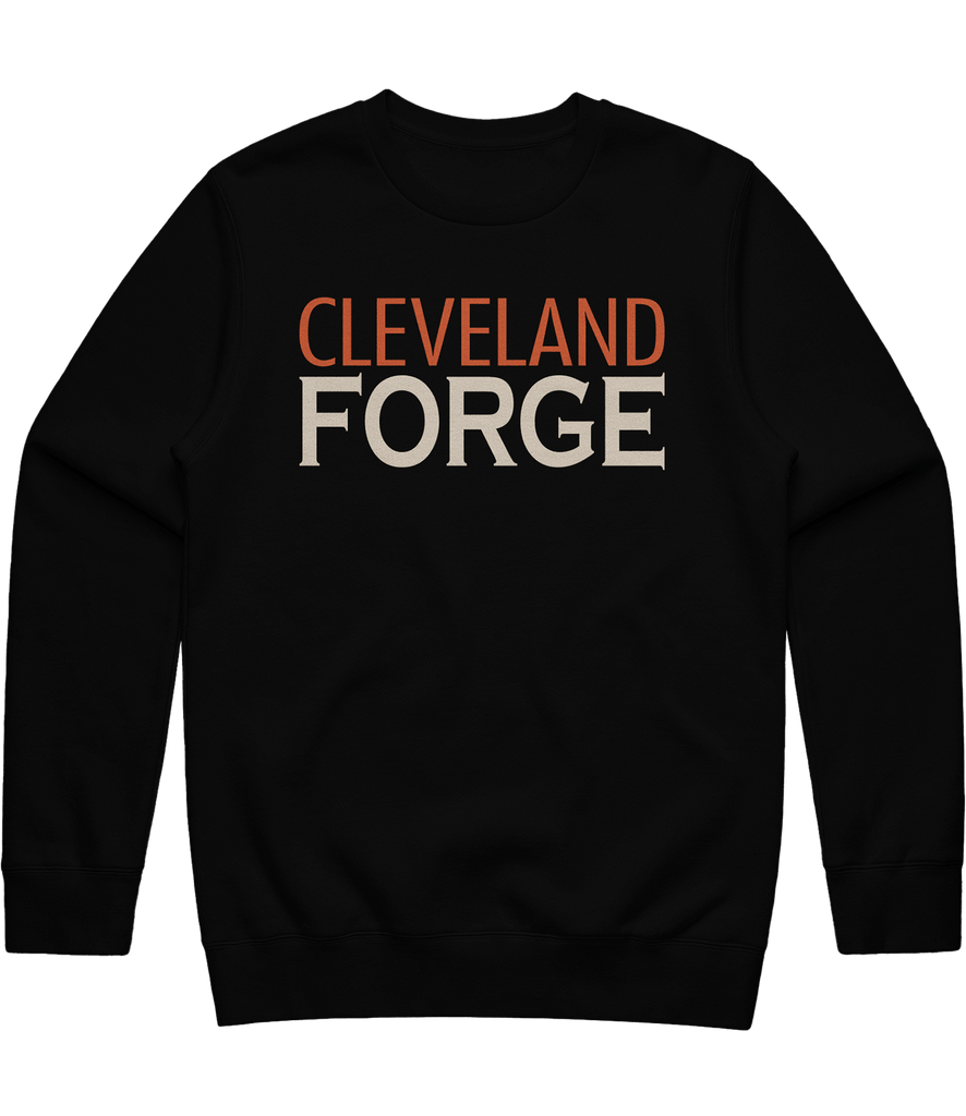 Cleveland Forge Text Crewneck - Black - ARMA