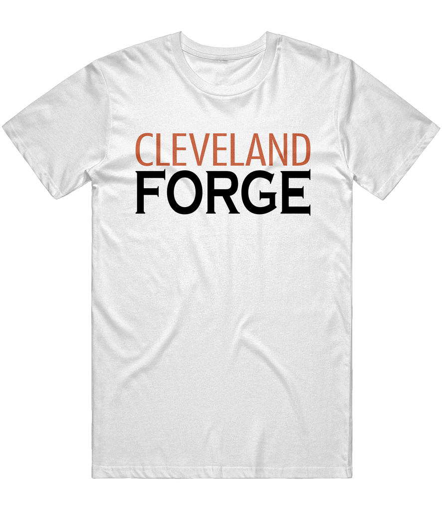 Cleveland Forge Text Tee - White - ARMA