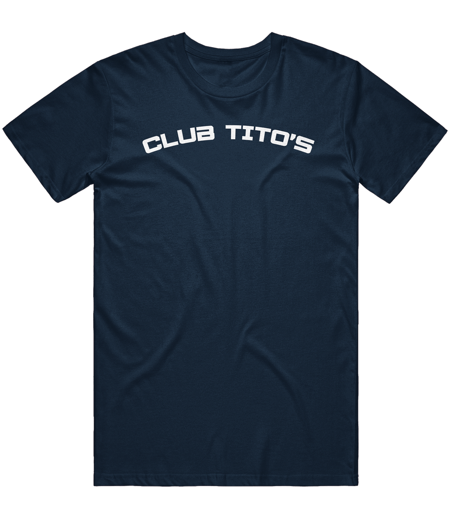 Club Tito's Text Tee - Navy - ARMA
