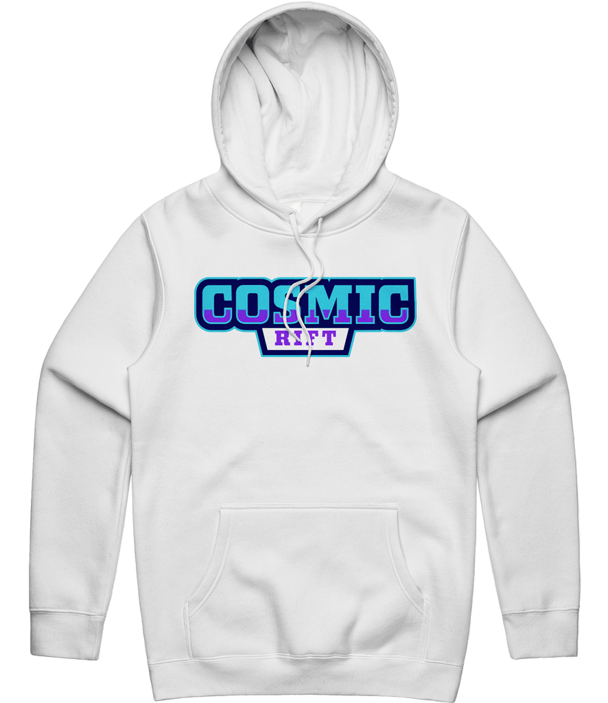 Cosmic Rift Text Hoodie - White - ARMA