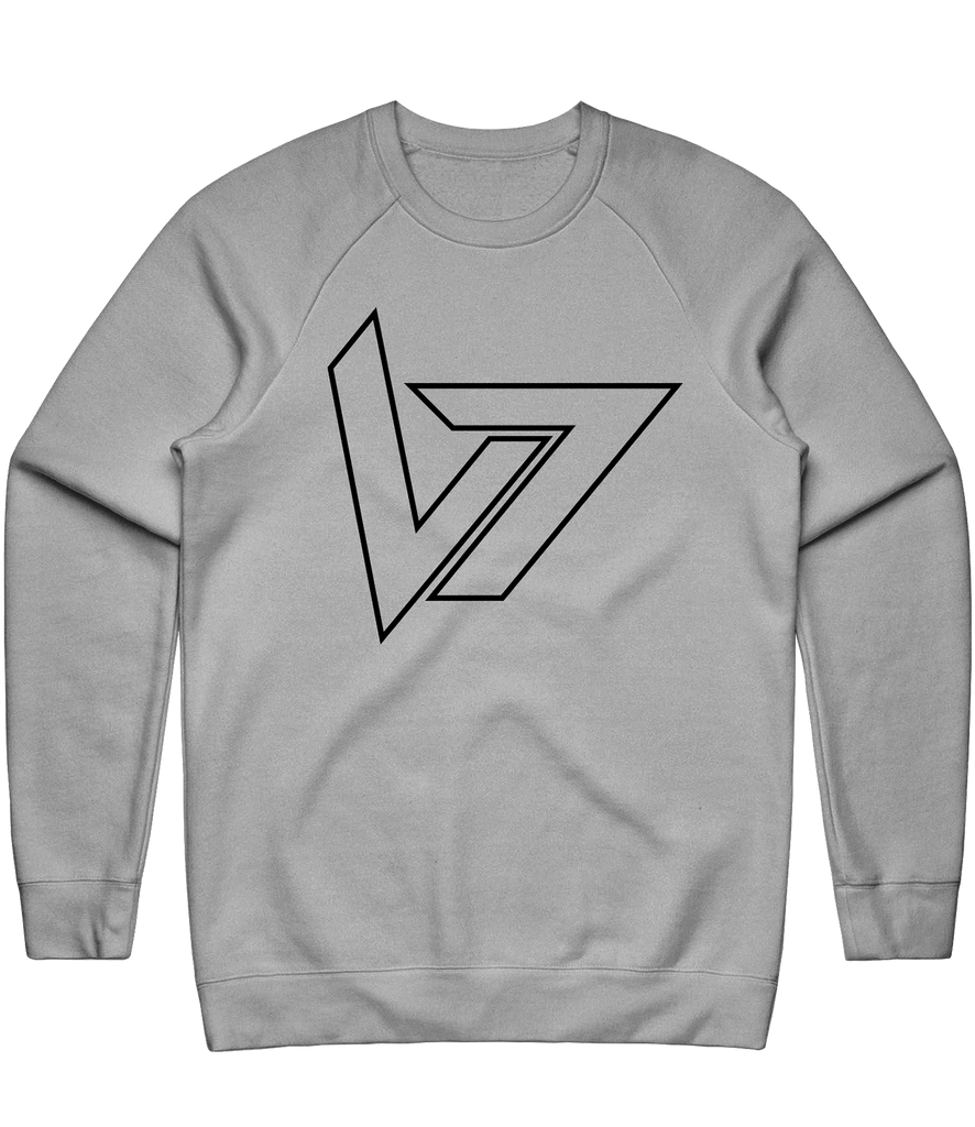 Vulcan7 Outline Crewneck - Grey