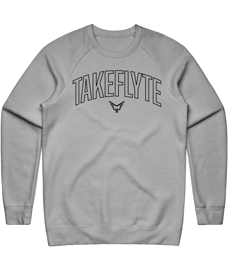 TakeFlyte Text Crewneck - Grey