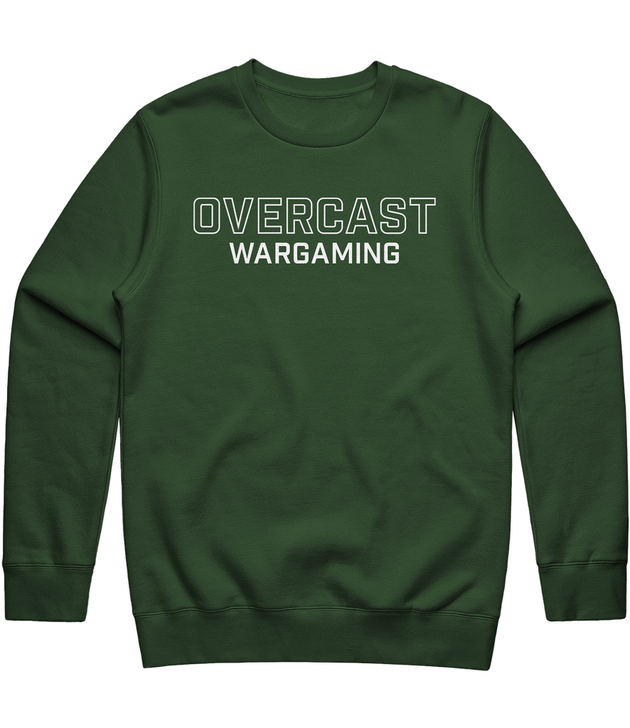 Overcast Text Crewneck - Green