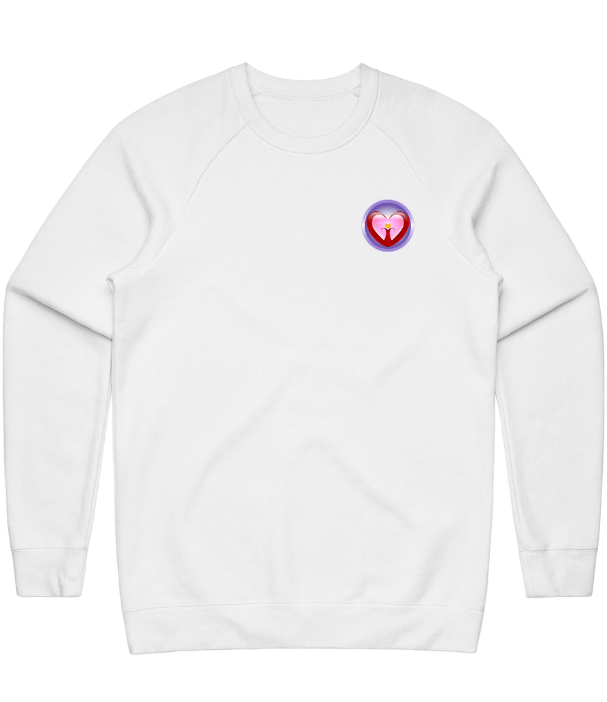 Gentle Hearts Gaming Icon Crewneck - White