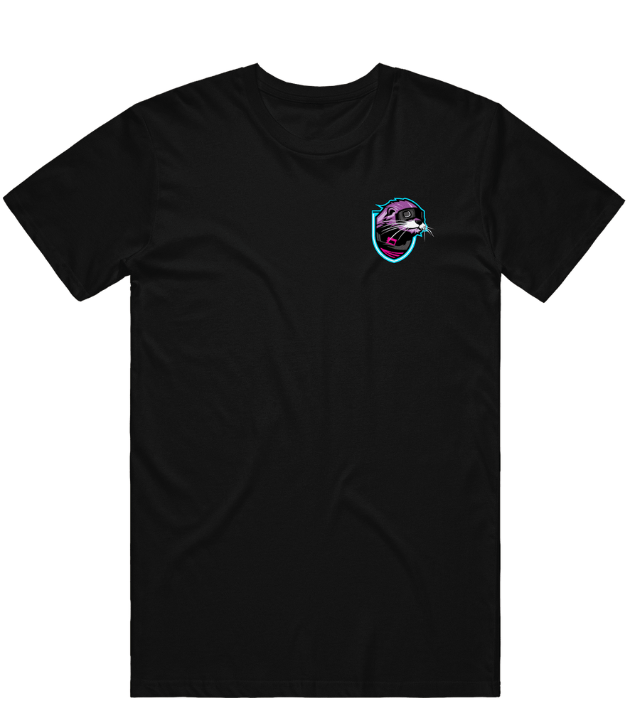 Cyberpunk Otters Icon Tee - Black - ARMA