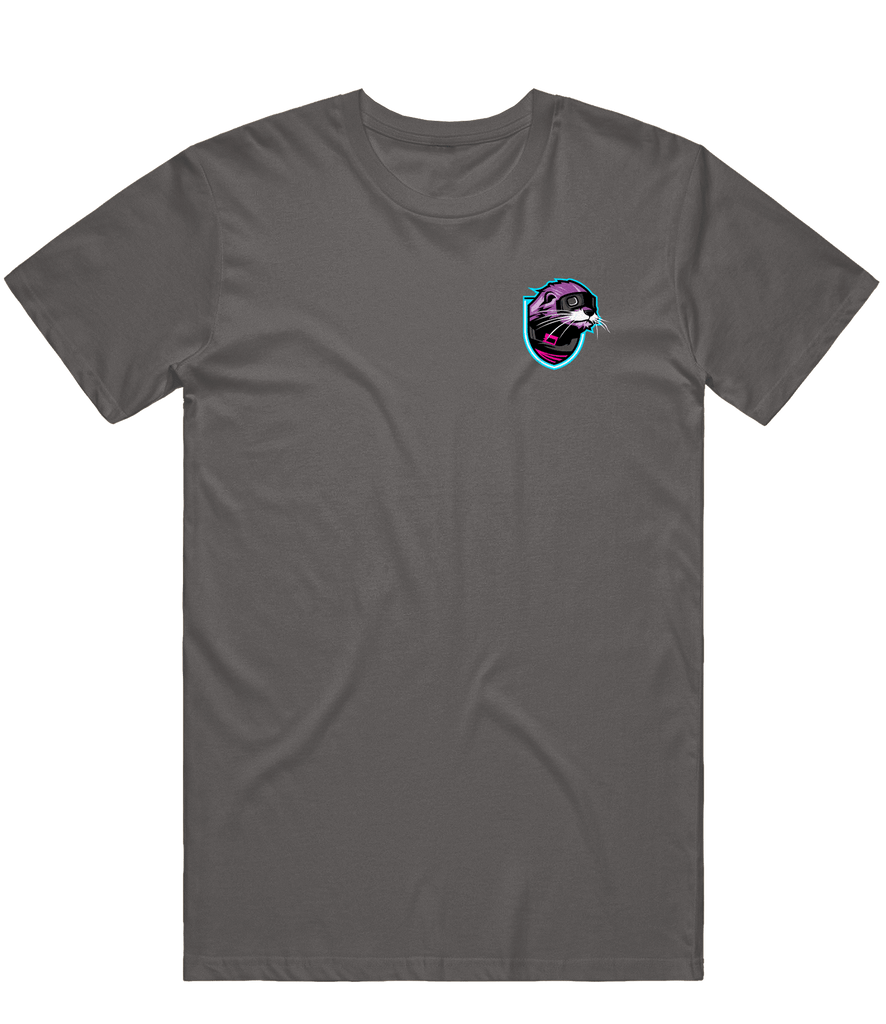 Cyberpunk Otters Icon Tee - Charcoal - ARMA