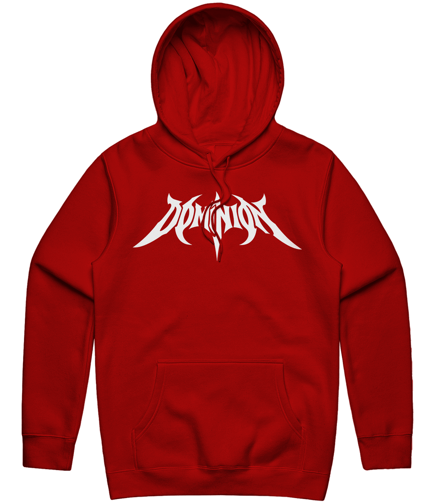 Dominion Esports Text Hoodie - Red - ARMA