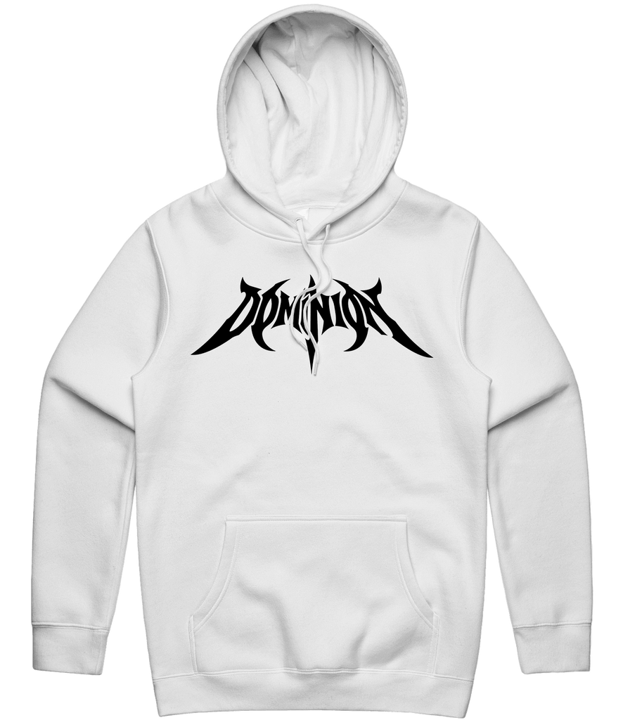 Dominion Esports Text Hoodie - White - ARMA