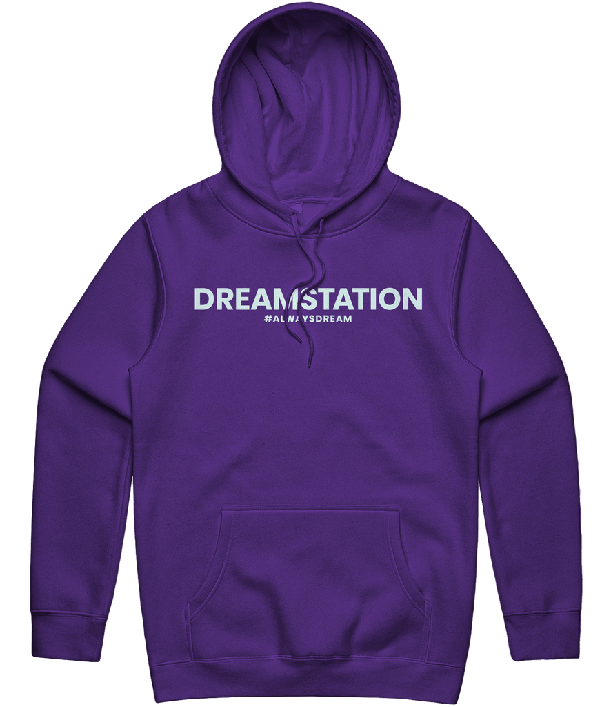 Dreamstation Text Hoodie - Purple - ARMA