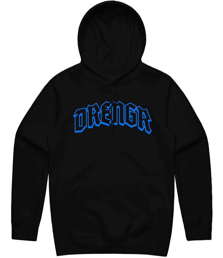 Drengr Text Hoodie - Black - ARMA