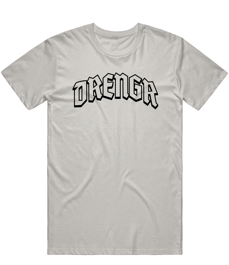 Drengr Text Tee - Light Grey - ARMA