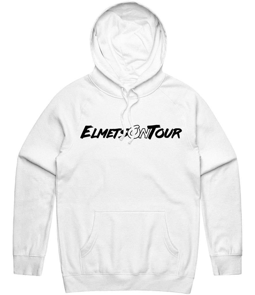 ElmetsOnTour Text Hoodie - White - ARMA