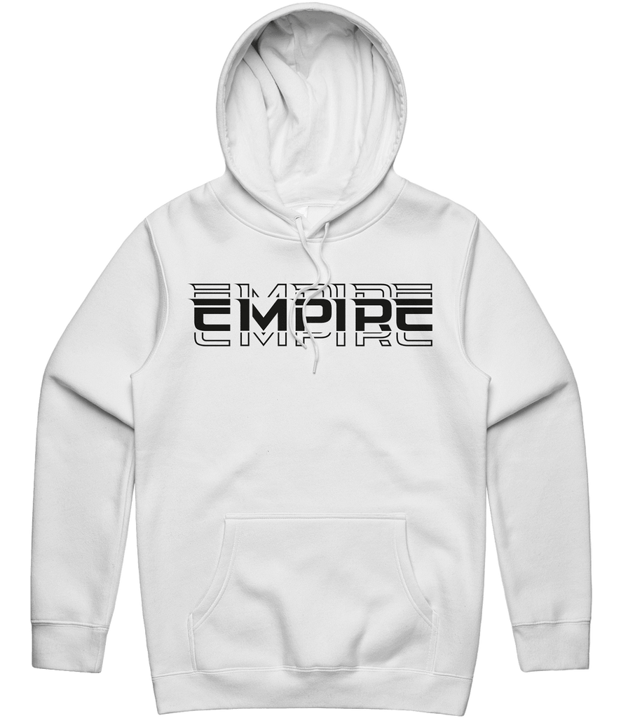Empire Text Hoodie - White - ARMA