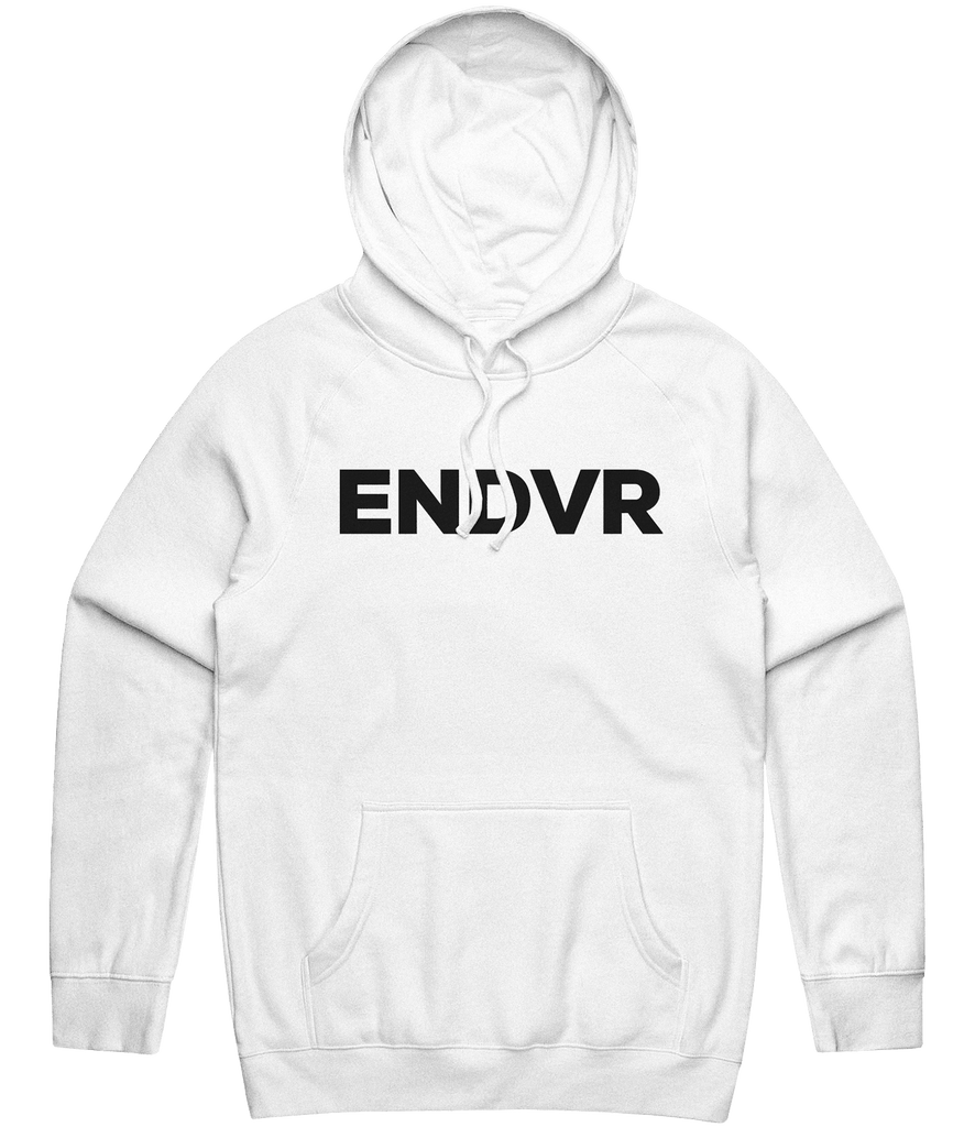 Endeavor Text Hoodie - White - ARMA