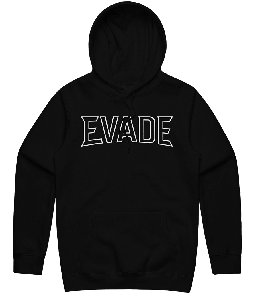 Evade Text Hoodie - Black - ARMA