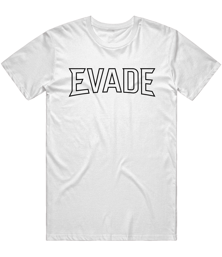 Evade Text Tee - White - ARMA