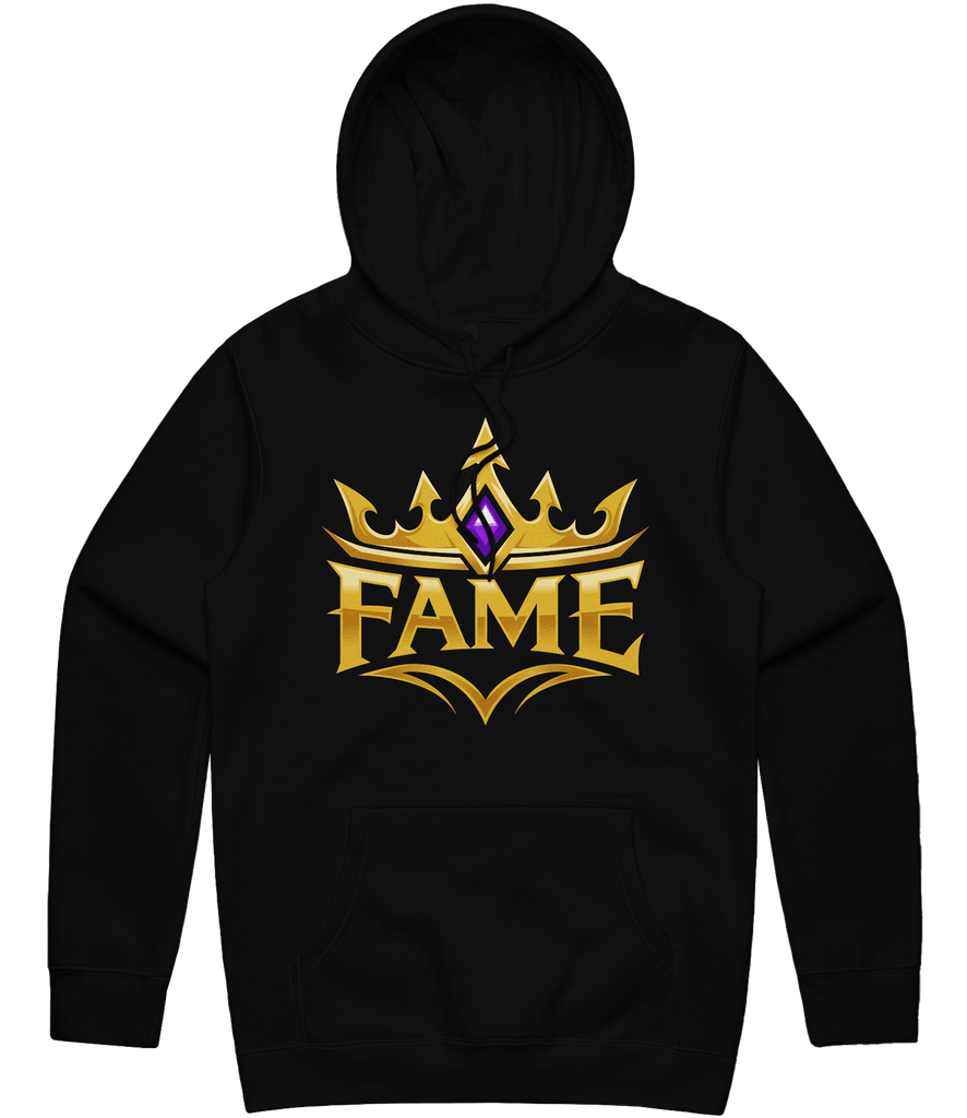 Fame Logo Hoodie - Black - ARMA