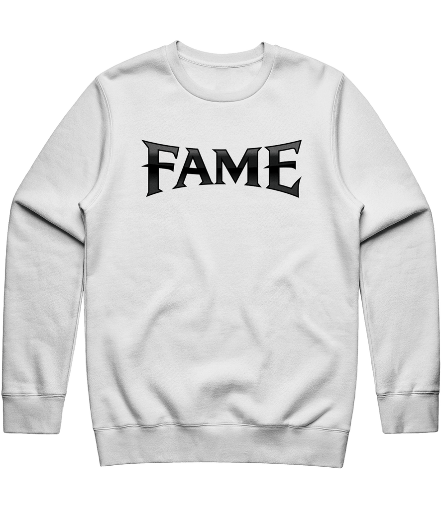 Fame Text Crewneck - White - ARMA
