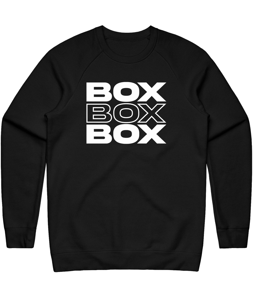 Fear Nothing Moto "BOX BOX BOX" Crewneck - Black - ARMA