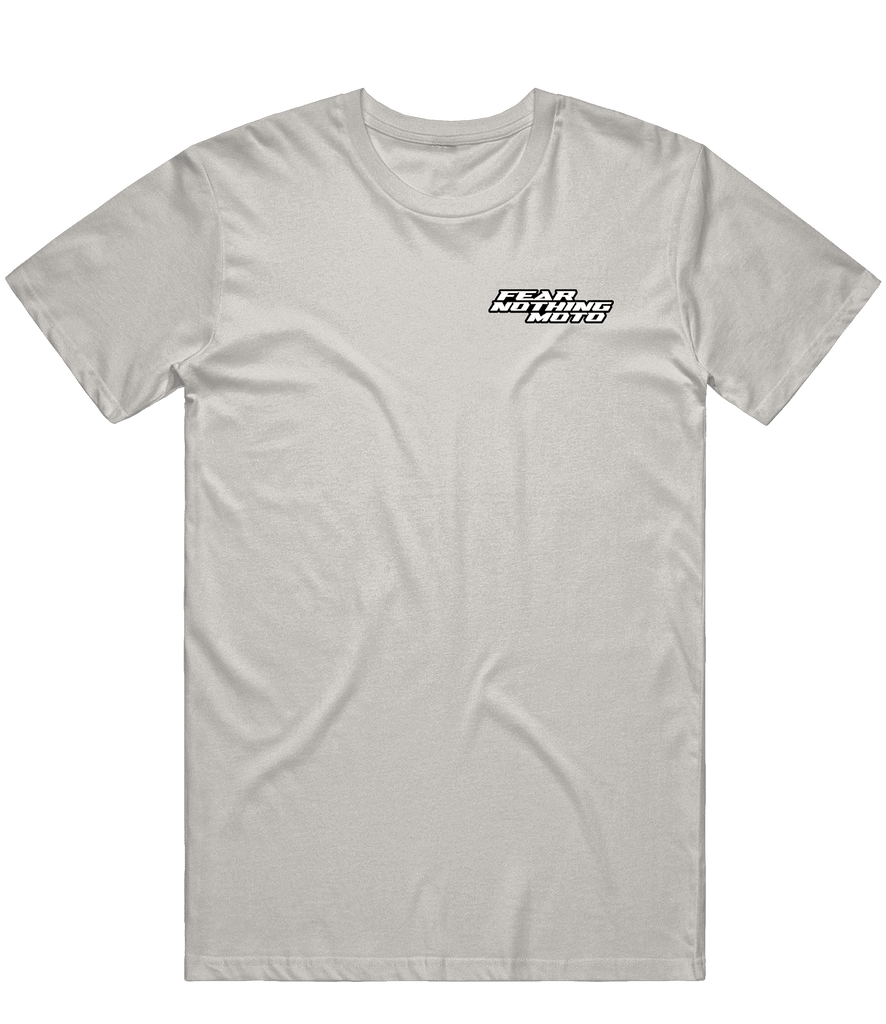 Fear Nothing Moto Icon Tee - Light Grey - ARMA