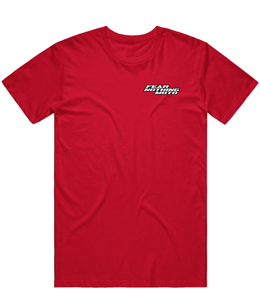 Fear Nothing Moto Icon Tee - Red - ARMA