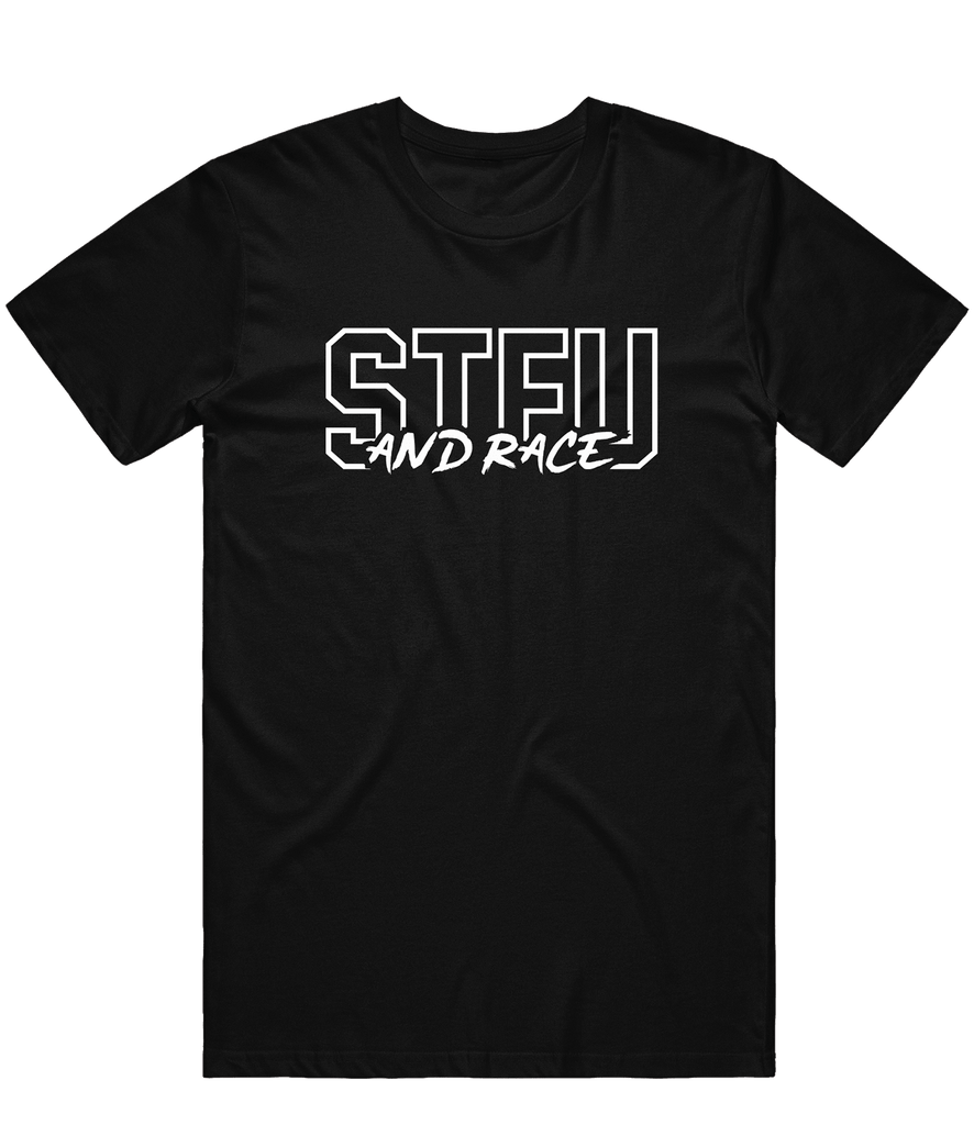 Fear Nothing Moto "STFU & RACE" Tee - Black - ARMA