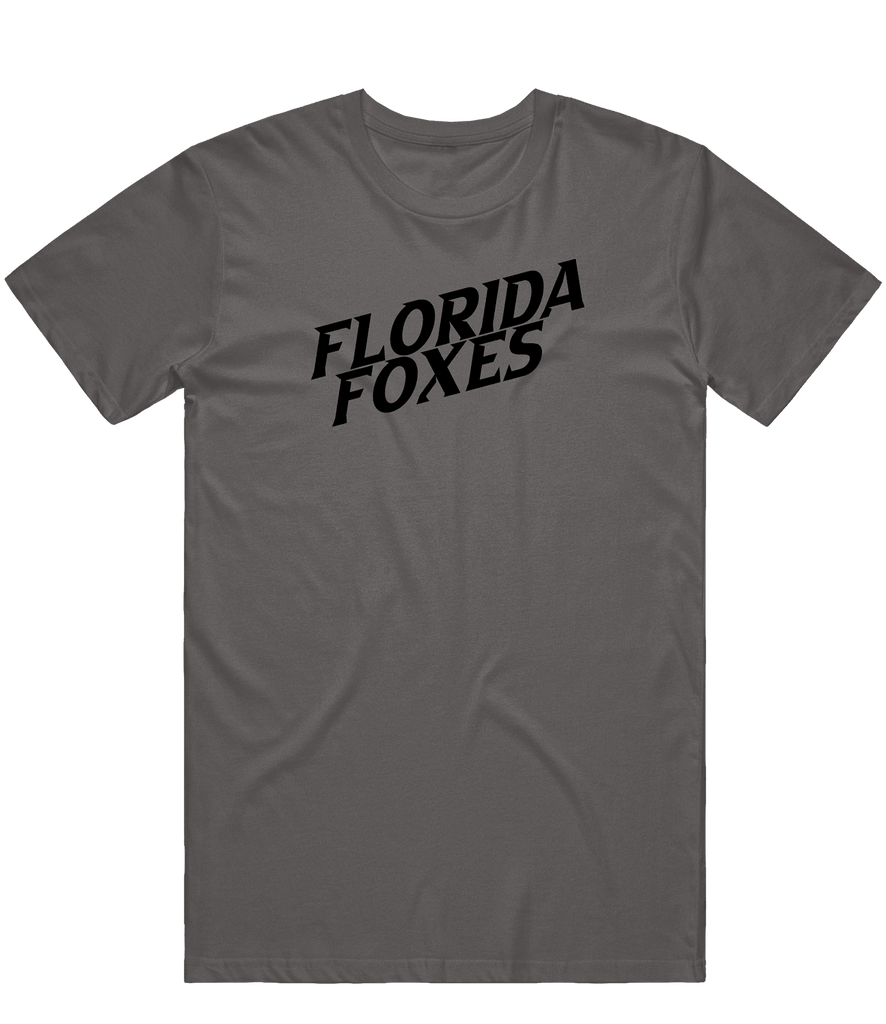 Florida Foxes Text Tee - Charcoal - ARMA