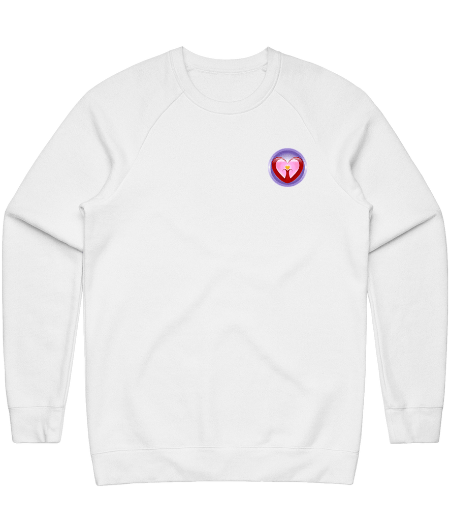Gentle Hearts Gaming Icon Crewneck - White - ARMA
