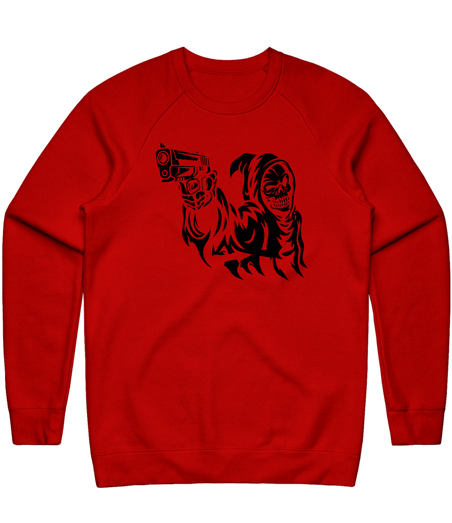 Grimreapers Logo Crewneck - Red - ARMA