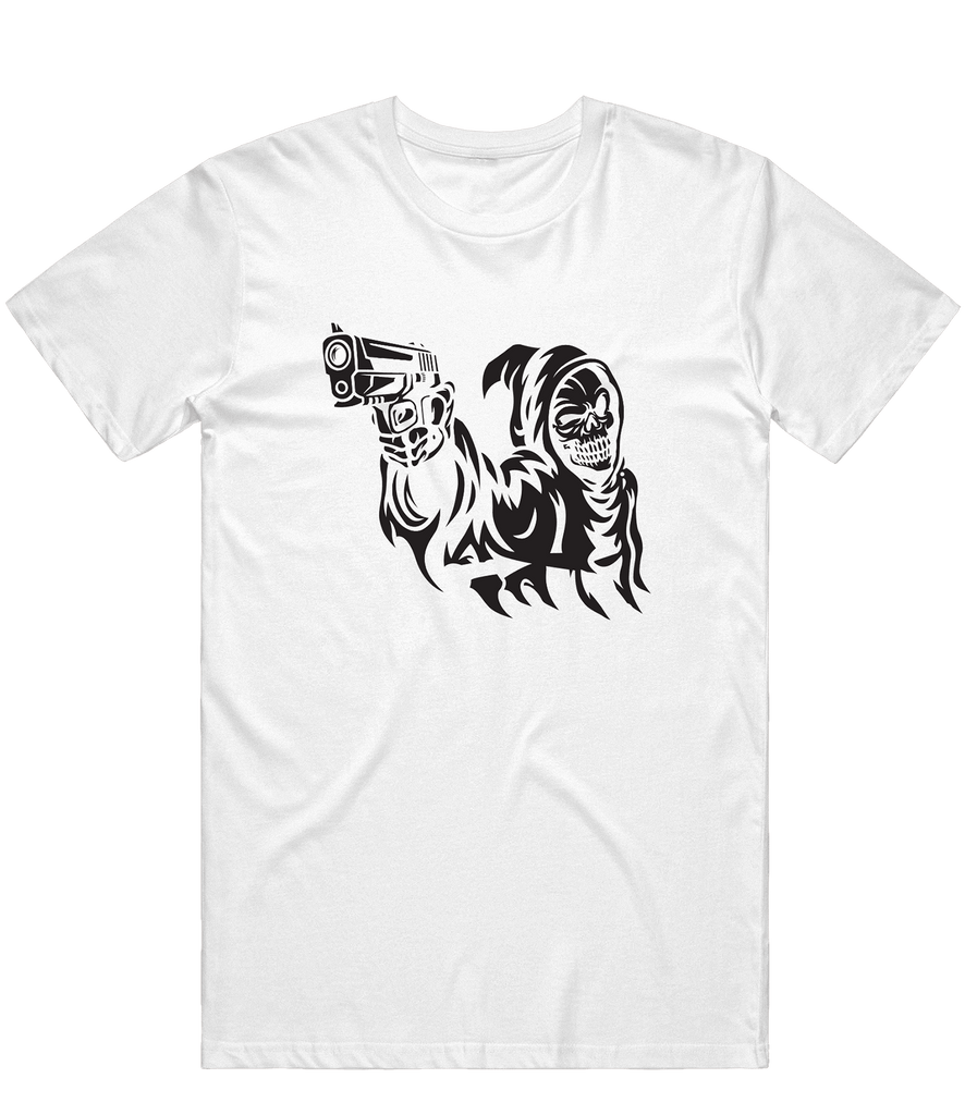 Grimreapers Logo Tee - White - ARMA