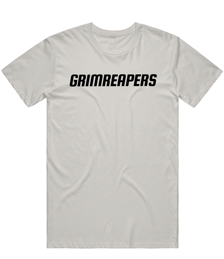 Grimreapers Text Tee - Light Grey - ARMA